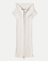 Coupe Wool Cable-Knit Dickey in Dove