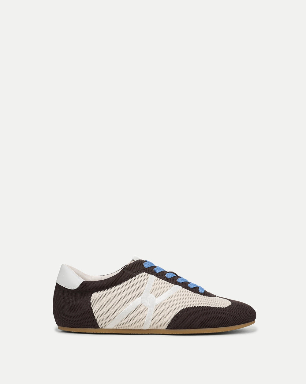 Riviera Knit Sneaker in Espresso/Ecru