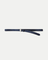 Dash Suede Belt in Navy
