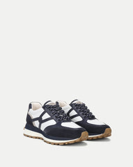 Valentina Suede Sneaker in Navy Multi
