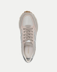 Valentina Suede Sneaker in Grey Multi