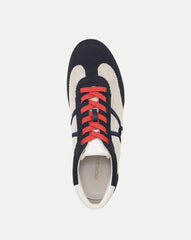 Riviera Knit Sneaker in Navy/Ecru