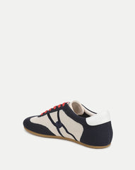Riviera Knit Sneaker in Navy/Ecru