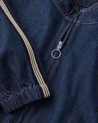 Gigi Denim Track Jacket in Indigo Rinse