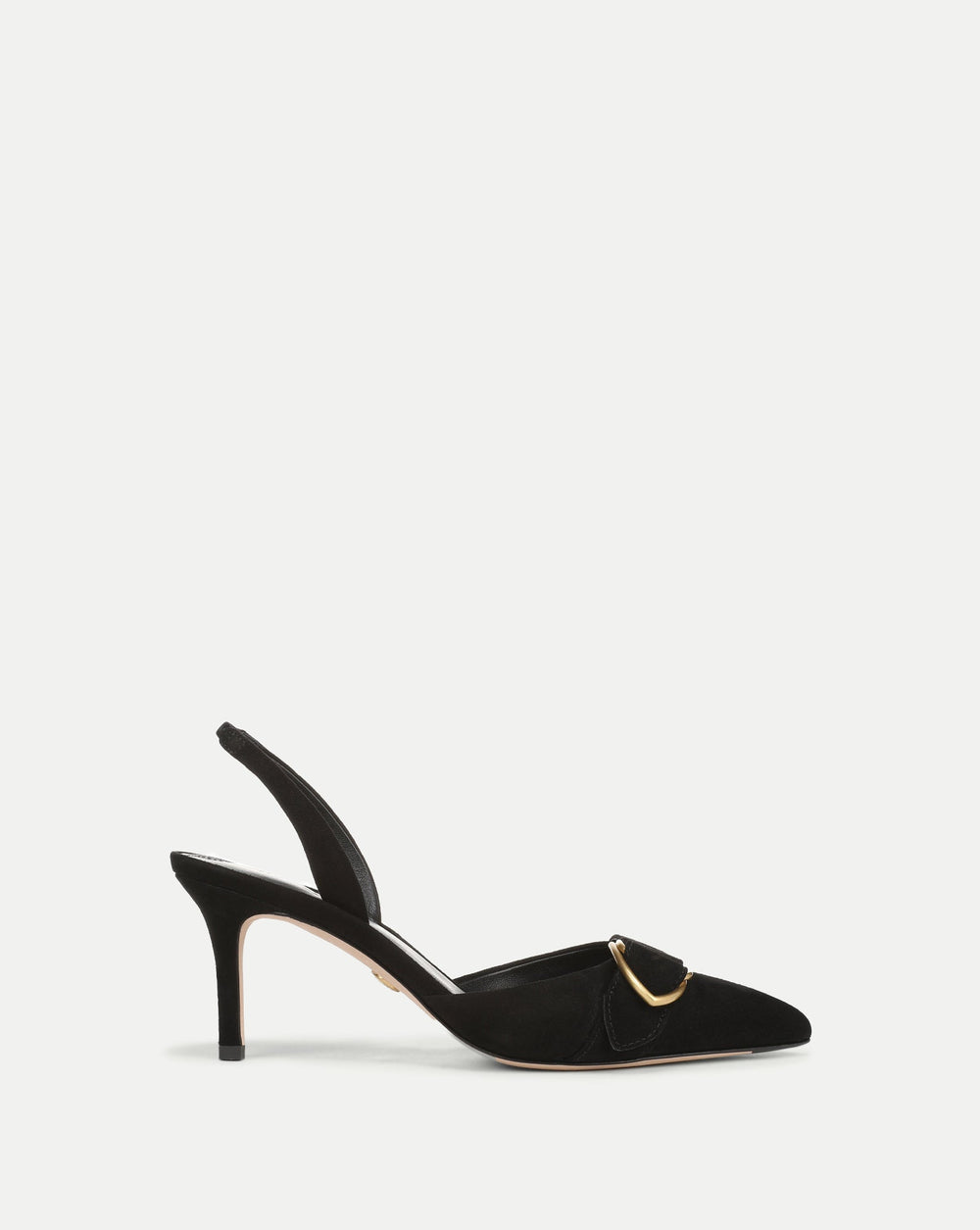 Loralyn Slingback Buckle Heel in Black