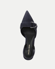 Loralyn Slingback Buckle Heel in Navy