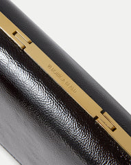 Barre Leather Clutch in Black