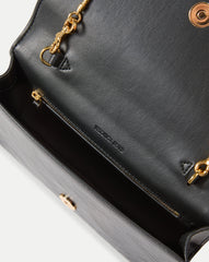 Barre Leather Clutch in Black