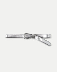 Arch Leather Belt in Silver