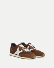Penrose Sneaker in Chocolate/Hazelwood/Raisin Brown & White