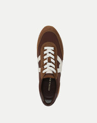 Penrose Sneaker in Chocolate/Hazelwood/Raisin Brown & White
