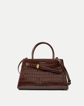 Veronica Beard Dash Bag in Brown Chestnut