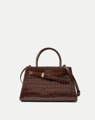 Veronica Beard Dash Bag in Brown Chestnut