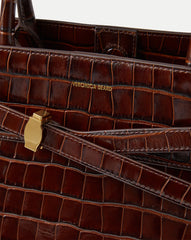 Veronica Beard Dash Bag in Brown Chestnut