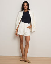 Marbeau Pleated Short in Dove