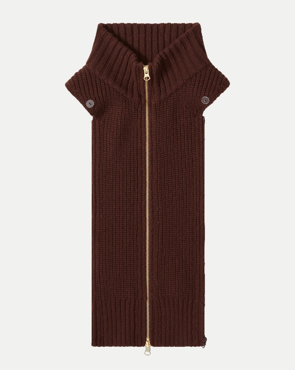 Chalmers Cashmere Dickey in Burgundy Raisin