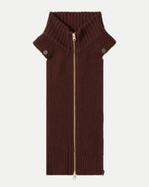 Chalmers Cashmere Dickey in Burgundy Raisin