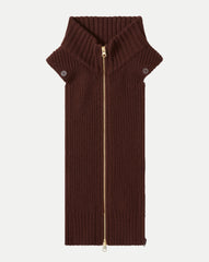 Chalmers Cashmere Dickey in Burgundy Raisin