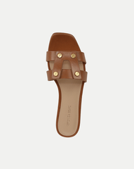 Via Slide Sandal in Honey