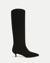 Lisa Kitten-Heel Boot in Black