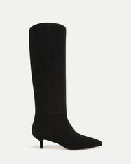Lisa Kitten-Heel Boot in Black