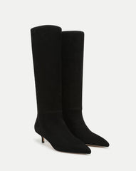 Lisa Kitten-Heel Boot in Black