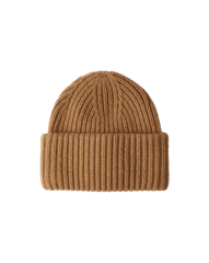 Wool-Cashmere Beanie in Dark Acorn