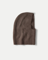 Wool-Cashmere Snood in Heather Dark Umber