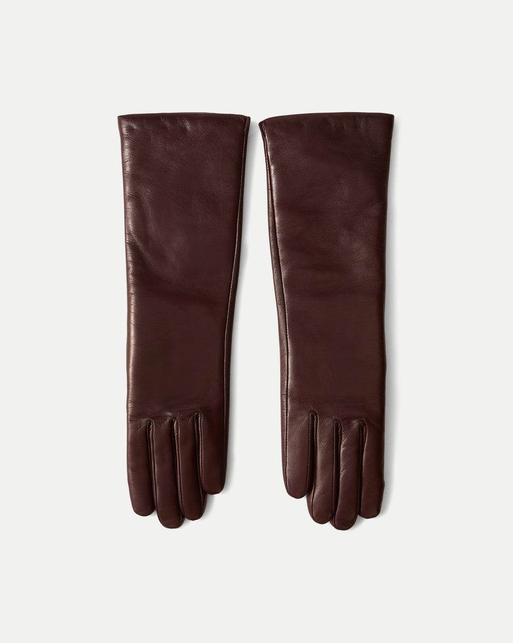 Celia Leather Glove in Dark Brown Raisin
