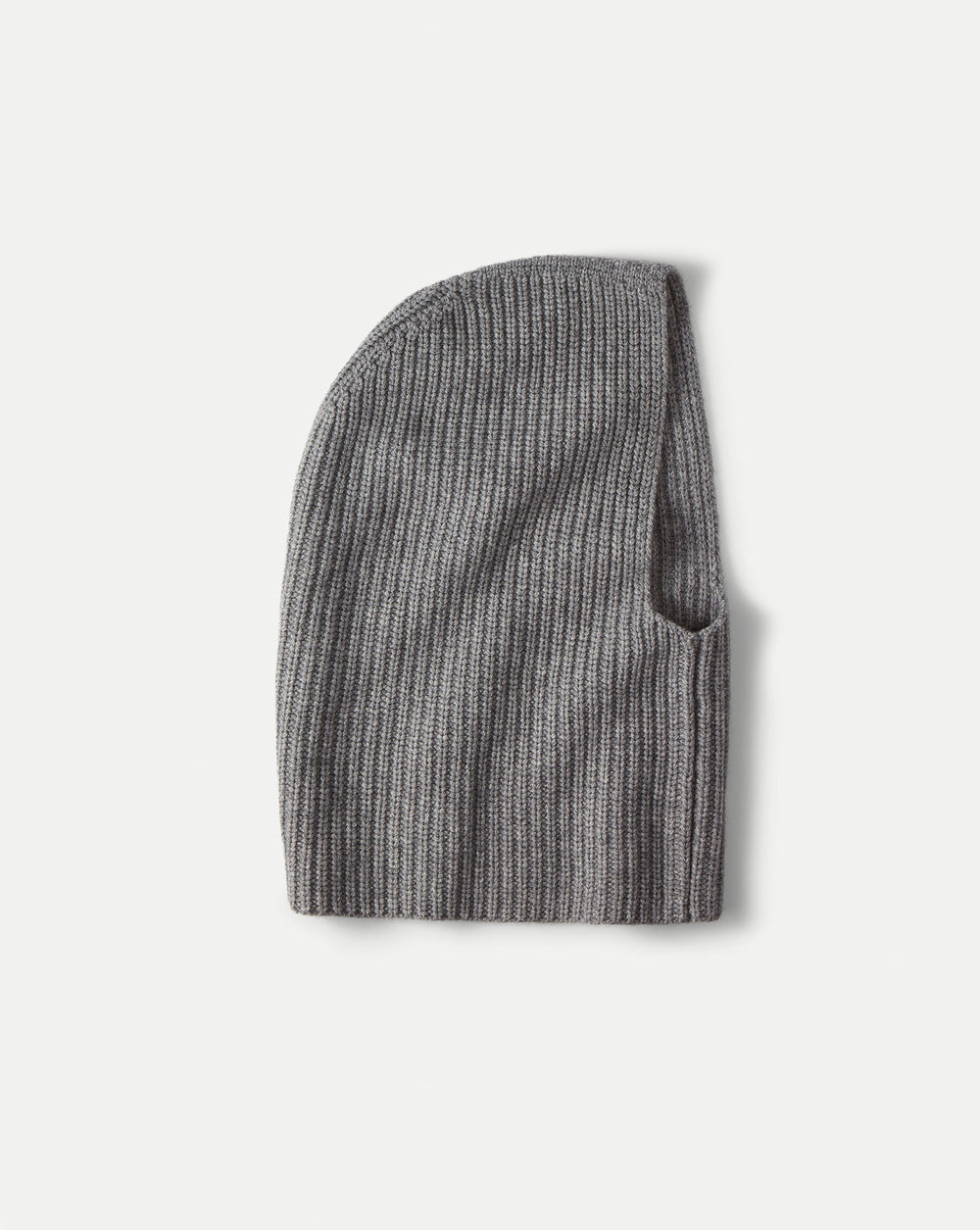 Wool-Cashmere Snood in Medium Heather Grey