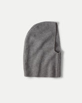 Wool-Cashmere Snood in Medium Heather Grey