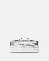 Veronica Beard Dash Clutch in Silver