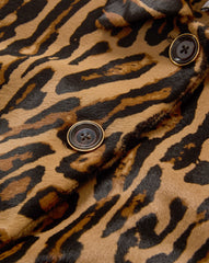 Shelley Calf Hair Dickey Coat in Leopard Camel Multi