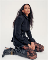 Duran Wool Coat in Black