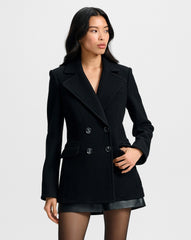 Duran Wool Coat in Black