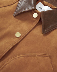 Walters Suede Cropped Jacket in Whisky