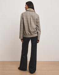 Kasper Plaid Jacket in Malt Multi