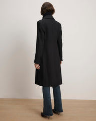 Stryder Double-Breasted Coat in Navy