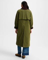 Dietz Coated Field Coat in Green Army