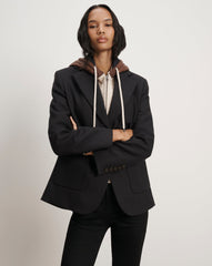 Orine Contrast Hoodie Dickey in Mocha/Heathered Sand