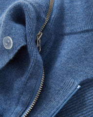 Uptown Cashmere Dickey in Blue Coast Melange