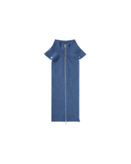 Uptown Cashmere Dickey in Blue Coast Melange