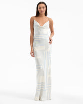 Madison Slip Dress in Blue & White Dove/Blue Lake Multi