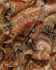 Adrienne Silk Mini Dress in Navy Multi