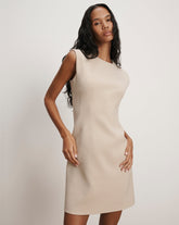 Anais Tailored Mini Dress in Cream