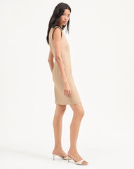 Rosedale Linen Dress in Khaki Melange