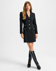 Walsh Blazer Mini Dress in Black