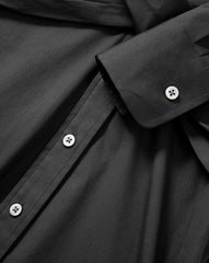 Ellers Mini Wrap Shirtdress in Black
