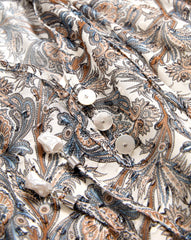 Charles Silk Mini Dress in Paisley