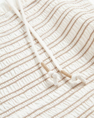 Kaela Smocked Midi Dress in Dove